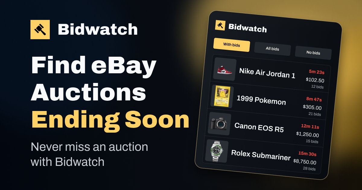Bidwatch screenshot
